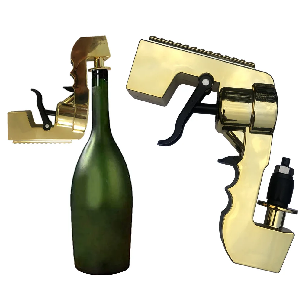 

Champagne Wine Sprayer Pistol Beer Bottle Durable Spray gun Zinc Alloy Version stopper Ejector Pop it Kitchen Bar Tools