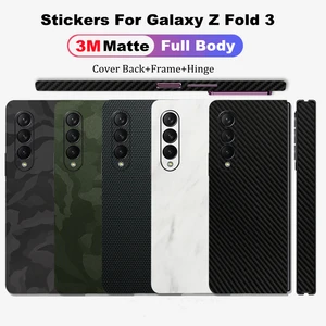 full body 3m protective film for samsung galaxy z fold 3 matte stickers skin cover for galaxy z fold 2 around borders and back free global shipping
