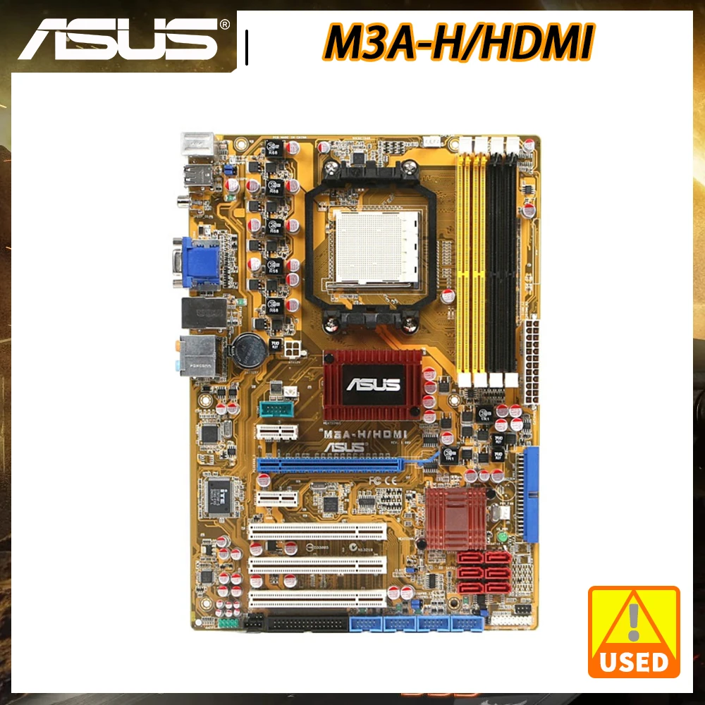 Материнская плата ASUS M3A-H/HDMI AM2 AMD 780G DDR2 1066HMz с поддержкой памяти Phenom FX Athlon6