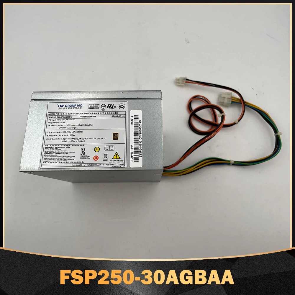 Для настольного компьютера Lenovo или рабочей станции, источник питания FSP250-30AGBAA PCE026, максимальная мощность 250 Вт