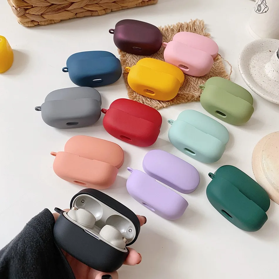 

For SONY WF-1000XM4 Earphone Case Solid Color Matte Hard PC Protect Earphone Cover For SONY WF1000XM4 Fashion Plain Headset Case