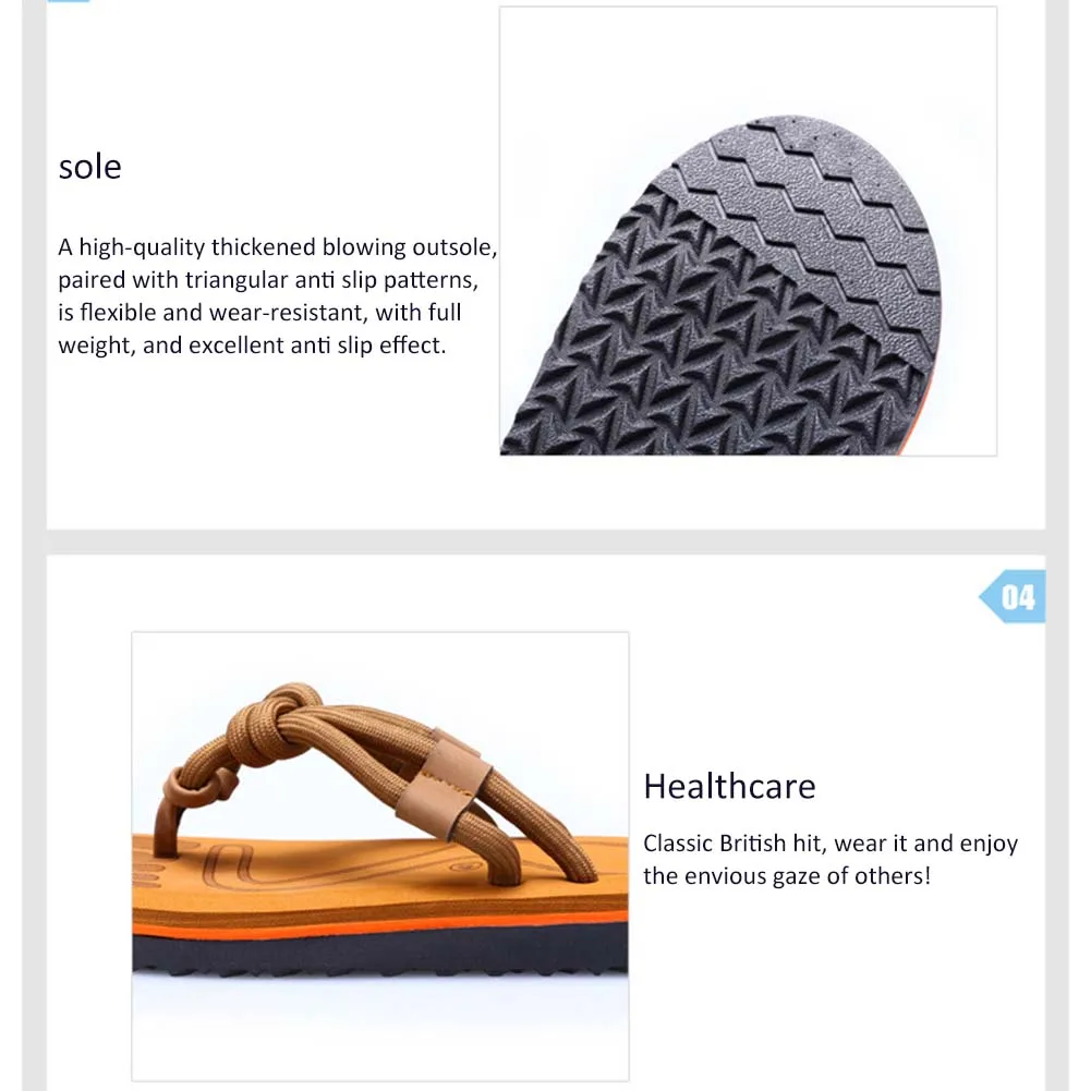 Couple Clip-toe Slippers For Summer Non-slip Shockproof Sole Beach Slippers For Home