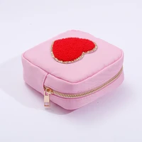 in stock best gifts bag makeup for girls custom small pouch with zipper closed nylon cosmetic bag