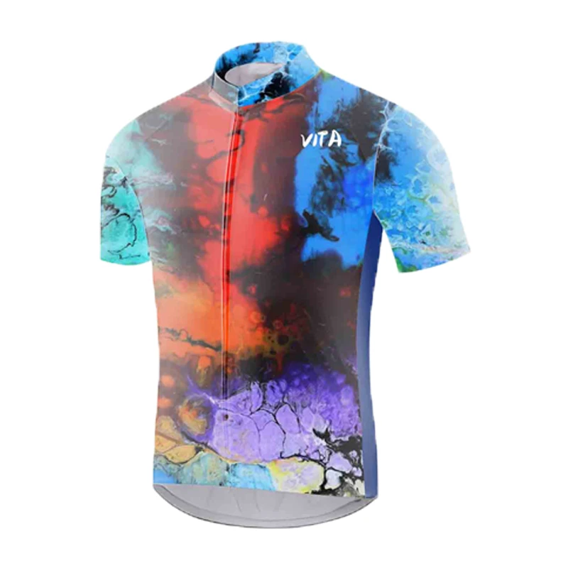 

2023 VITA Road Men's Motocross Cycling Jersey Fox Mountain Cycling Jersey MTB Summer Downhill Quick Breathable T-shirt Jerseys