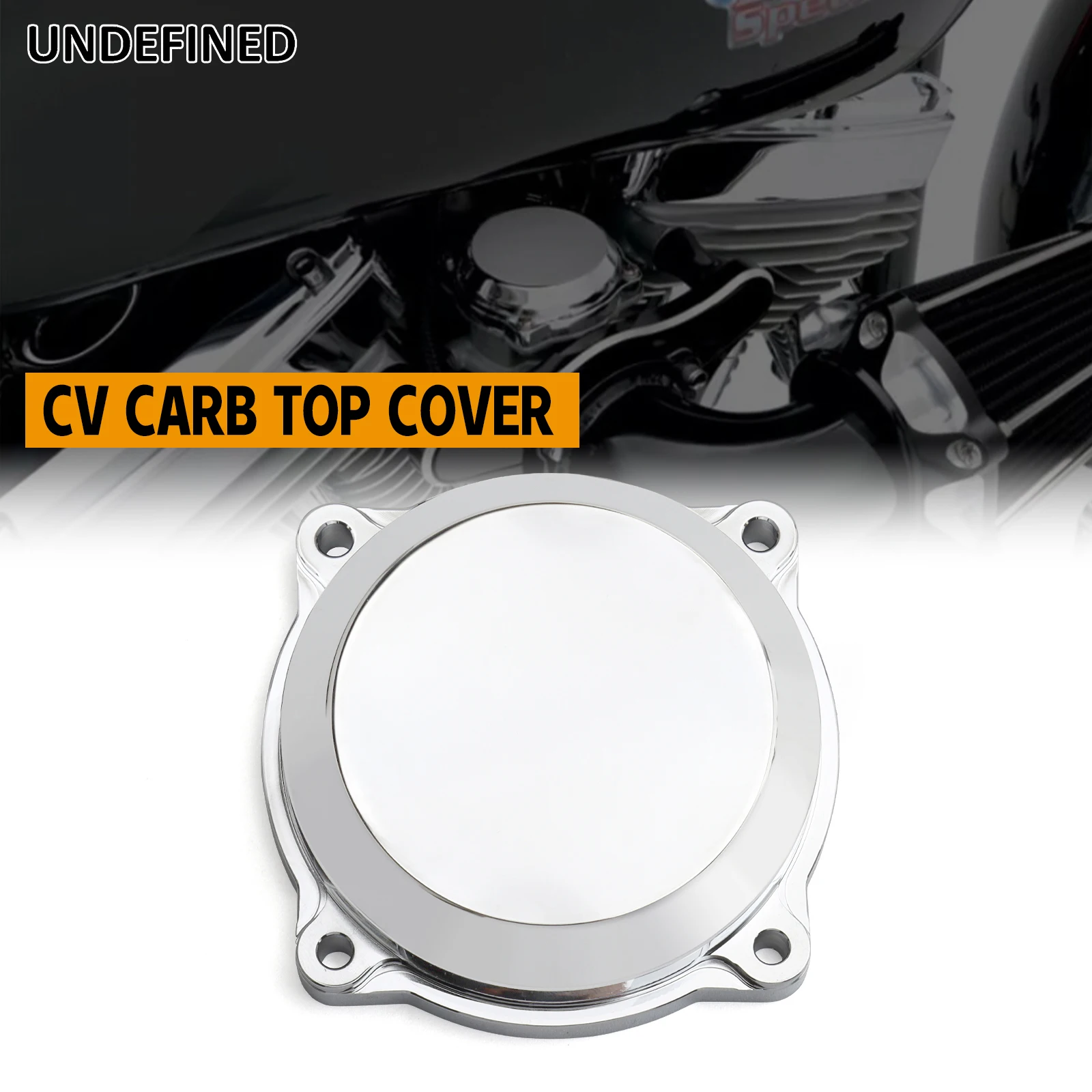 Хромированная гладкая верхняя крышка CV Carb для Harley Touring FL Softail Dyna FXR Sportster XL 88-06