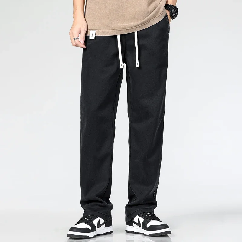 2024 Lyocell эластичные модные джинсовые мужские весенне-летние тонкие повседневные