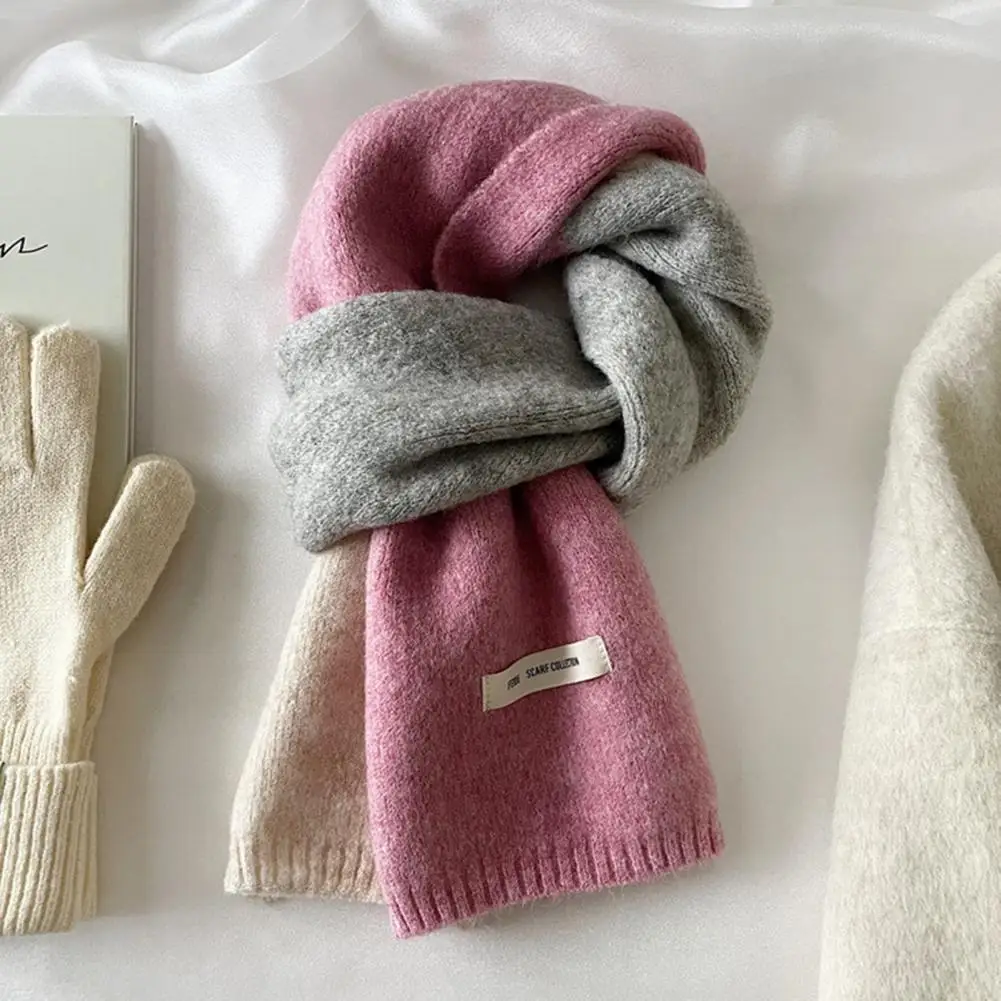 

Attractive Winter Warm Women Scarf Neck Wrap Decoration Thermal Scarf Non-Fading Keep Warm