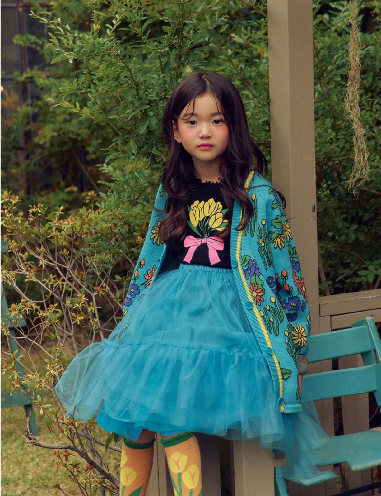 Korean Girls's Sweatshirts Pant Suit 2022 Spring Be Black Bow Cotton Bottoming Long Sleeve Shirt Set Children's Ouwear Clothings