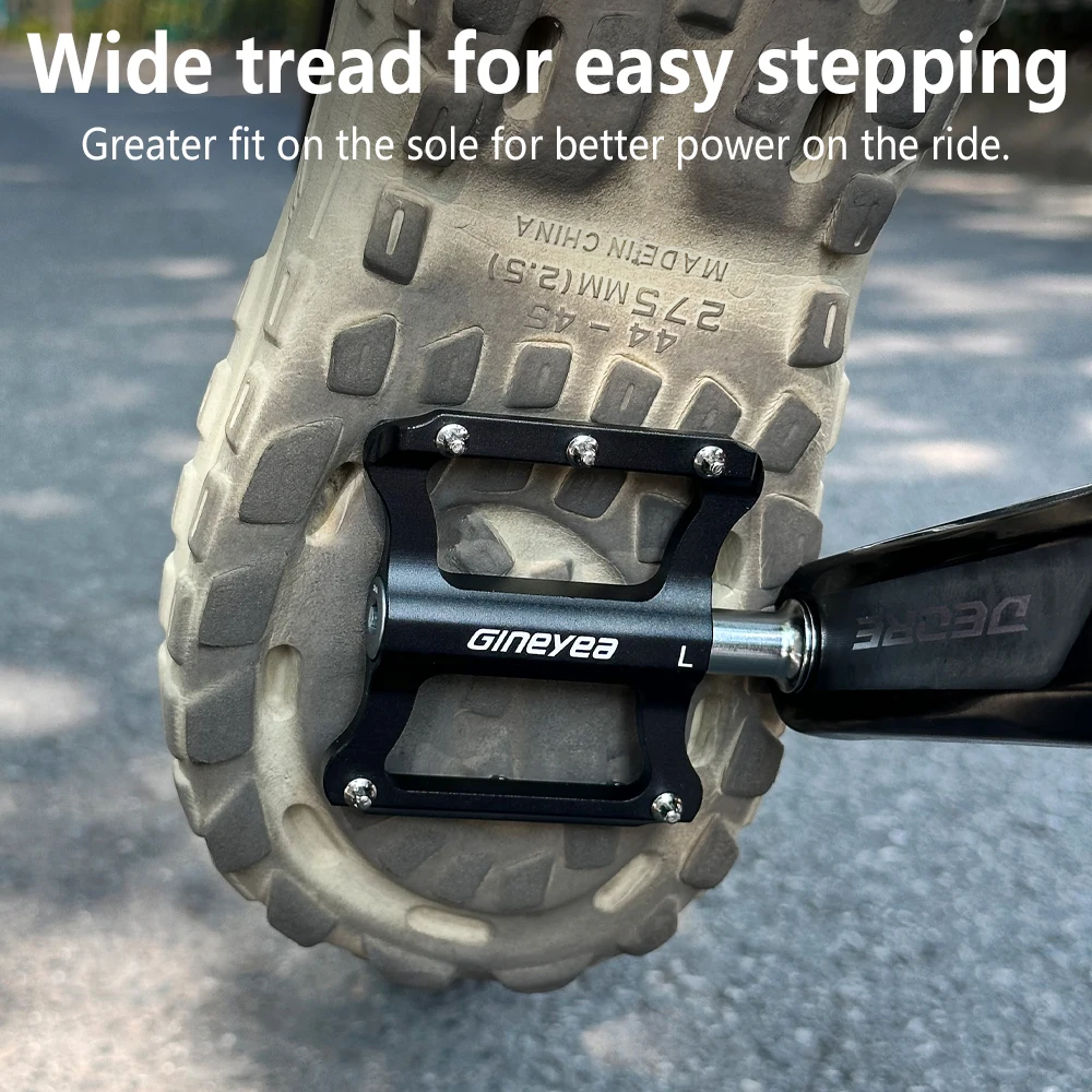 Велосипедные педали GINEYEA противоскользящая педаль DU с подшипником MTB сверхлегкая