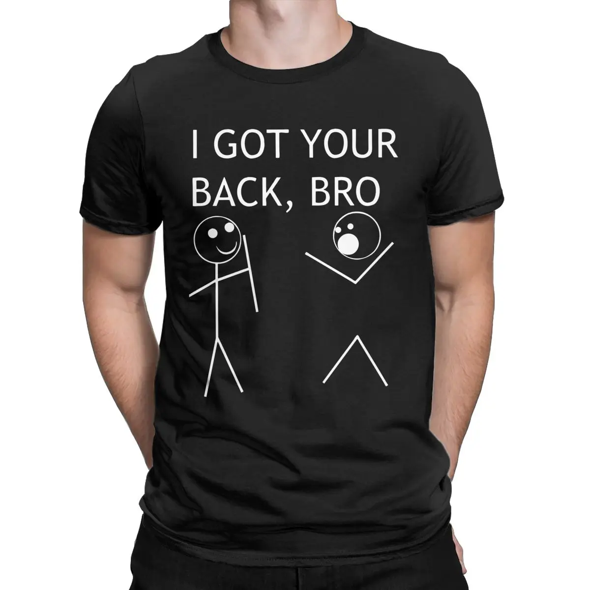 

Novelty I Got Your Back T-Shirts Men Crewneck Cotton T Shirt Short Sleeve Tees Summer Tops