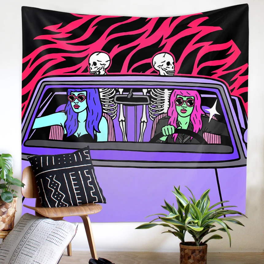 Реалистичный красивый летний гобелен с изображением Пастельной Галактики