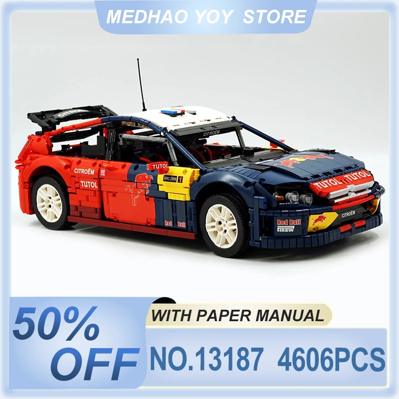 Mold King 13187 Технический автомобиль Строительные блоки C4 Спортивный гоночный Модель