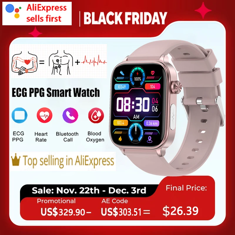 Мужские смарт-часы LIGE Health цвет в ассортименте