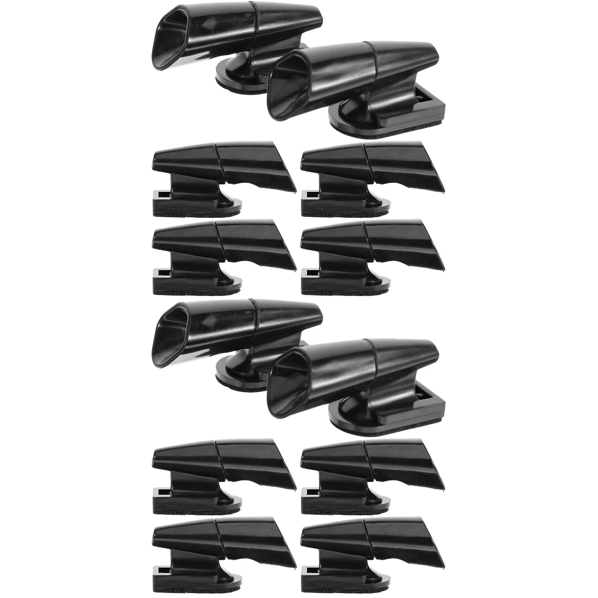 

12 шт., спортивный свисток, олень, рога, оленьи рога, 5,7x3 см, сдерживающее устройство для автомобиля, магнитное устройство, Черный Abs свисток