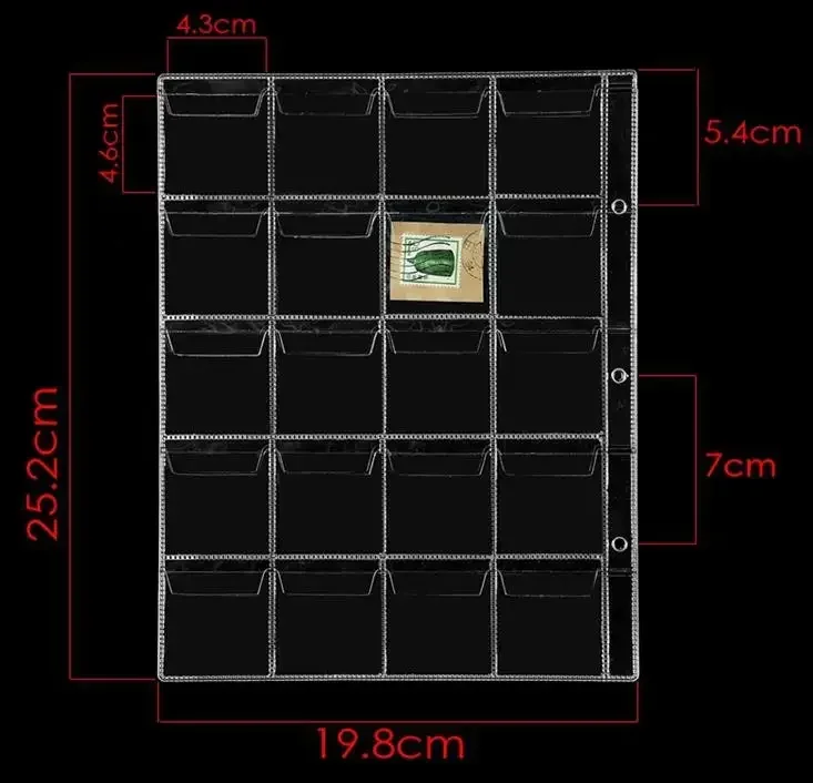 

Прозрачный альбом для монет 12/20/30/42 карманов