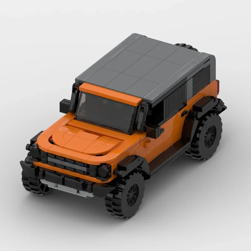 Конструктор MOC Fordham bronco гоночный спортивный автомобиль скоростной Чемпион гонщик
