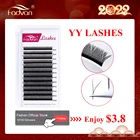 FADVAN YY дизайнерские накладные ресницы из искусственной норки черные коричневые мягкие Invividual ресницы y-образные объемные ресницы Инструменты 8-14 мм ресницы