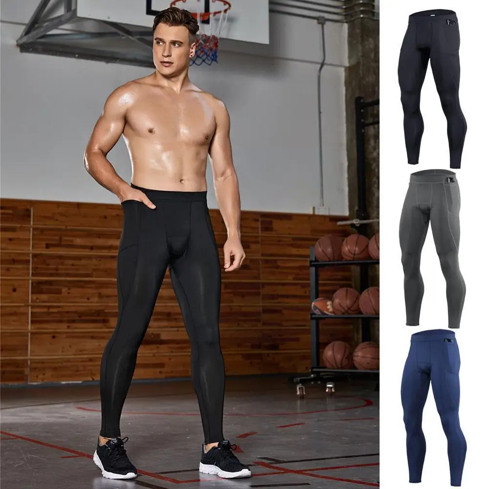 

Men Compression Pants Male Tights Leggings For Running Training Sport Fitness Quick Dry Fit Joggings Workout Trousers Z4U0
