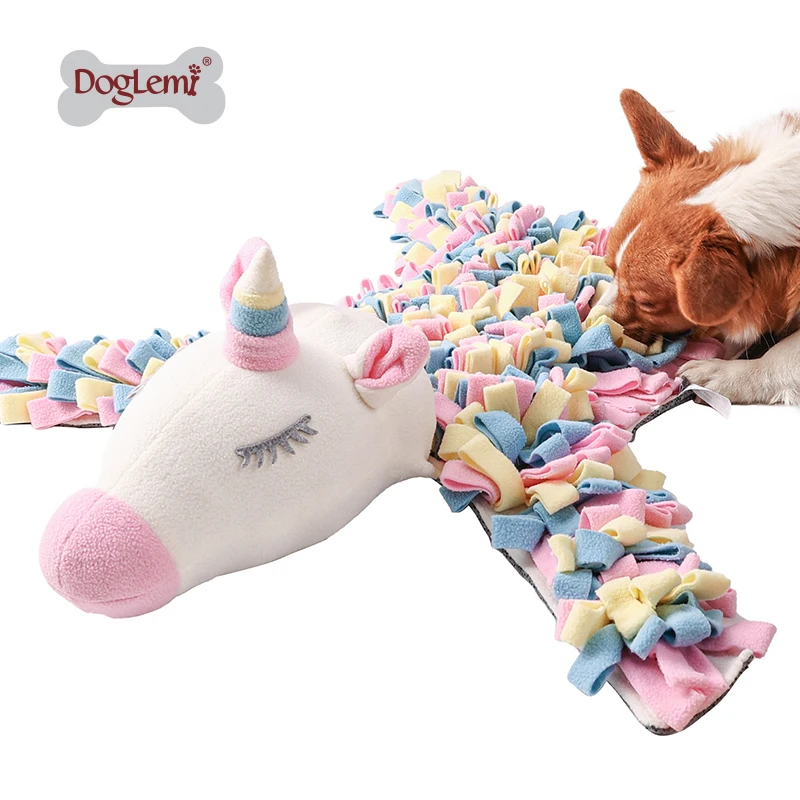 

Pet Sniffing Mat Unicorn Washable Smell Training Pad Consume Energy Puzzle Pet Toys Puppy Dog Release Stress Training Blanket