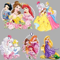 disney princess ironing patches disney movies hot transfers clothing patch cartoon diy sewing clothes bag decration sticker gift