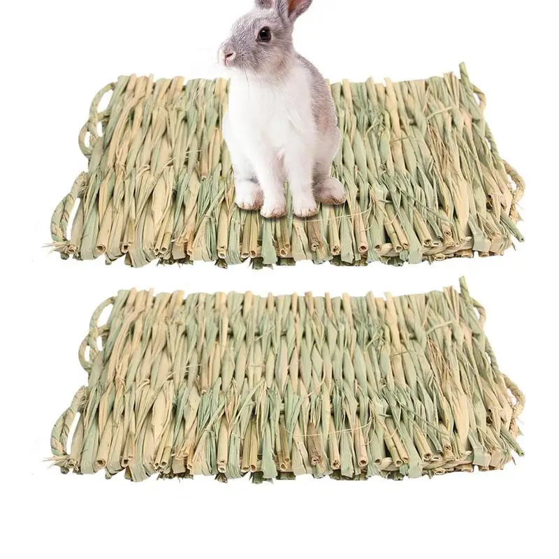 

Коврик из кроличьей травы, тканый коврик для кровати, коврик для кролика, коврик для кролика, трава для кровати, игровые жевательные игрушки для кролика, хомяка, шиншиллы