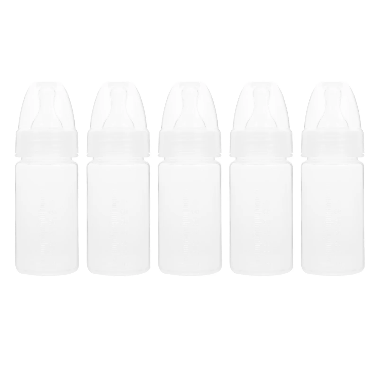 

5 Pcs Disposable Feeding Bottle Supple Teat Milk Powder Bottles Newborn Pacifiers Once-off Baby Soother Portable Feeders