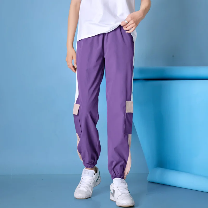 2023 Korean Version Sports Leisure Loose Fit Student Versatile 9-Point Trousers Women'S Fashion Trend New Handsome Overalls