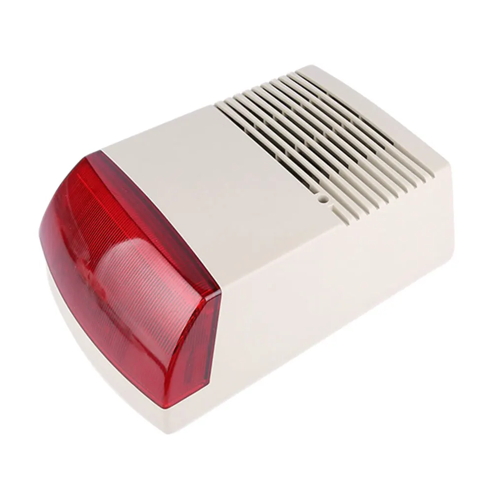 

Accessories Flash Compact Alarm Siren Home Sound Light Security Anti Theft Acoustic High Power Professional Wired Strobe