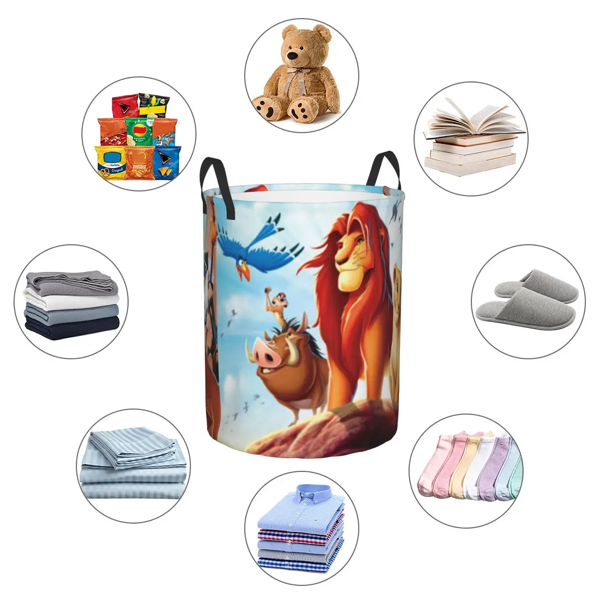 Корзина для белья Король Лев складная корзина