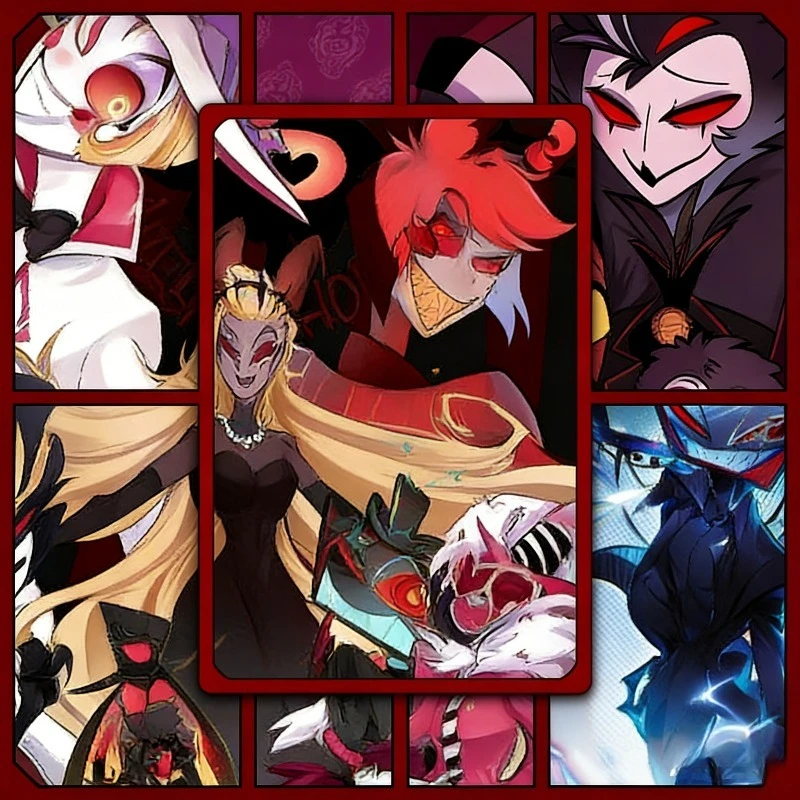 Фото Набор из 50 HD-карточек Hazbin Hotel с аниме-персонажами, 3 дюйма, коллекционный набор фотокарточек для фанатов, подарок, украшение №3