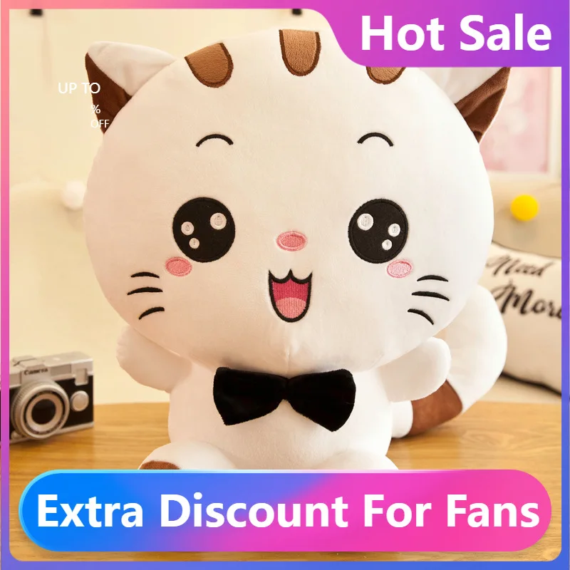 

Fashion New Cute Doll Cat Plush Stuffed Cat Toys Birthday Gift Kids Toys Plush Dolls For Girl Sucker Car And Room Doll Cushion
