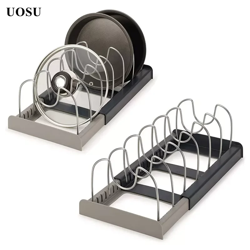 

Extendable Pot Lid Holders Multipurpose Steamer Rack Pans Glasses Holder Flexible Plate Organizer Kitchen Storage Rack