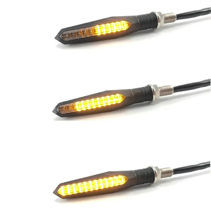 

2 Wires LED Turn Signal Indicator Lights Indicator Motorcycle 1.5cm X 10.5cm