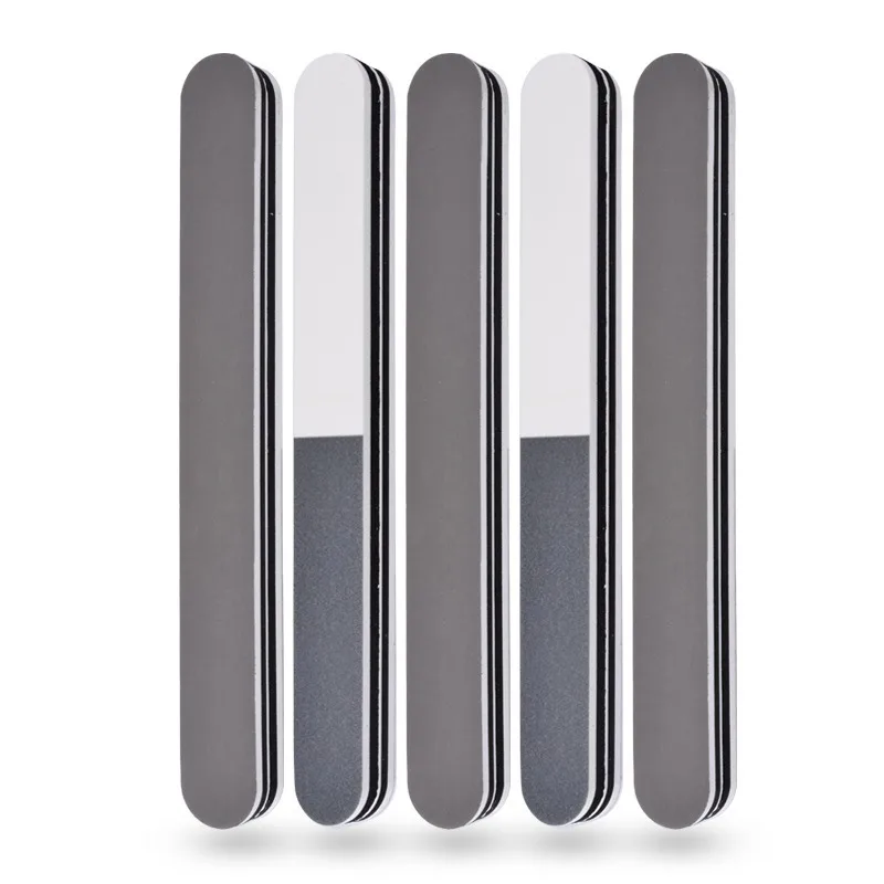 1 шт. профессиональная пилка для ногтей белый пепельный полированный утолщенный