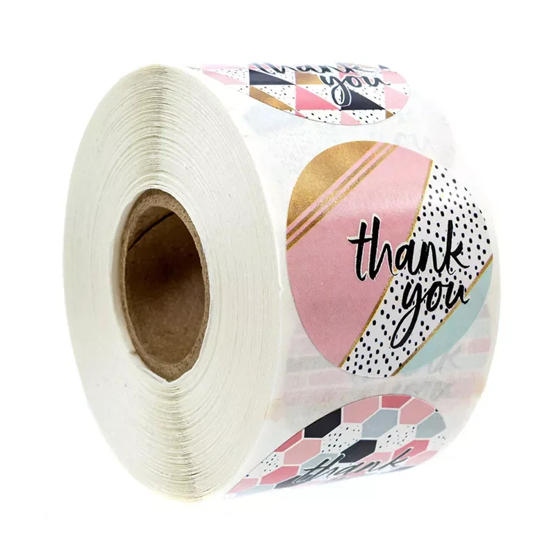 

NEW designs of thank you stickers seal labels 50-500pcs labels sticker for package gift decoration stationery sticker