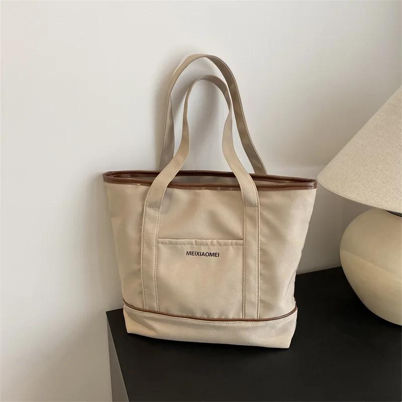 

New Leisure Canvas Mini Tote Handbag Korean Designer Simple Small Tote Female Sac Shopper Purse Lunch Bag