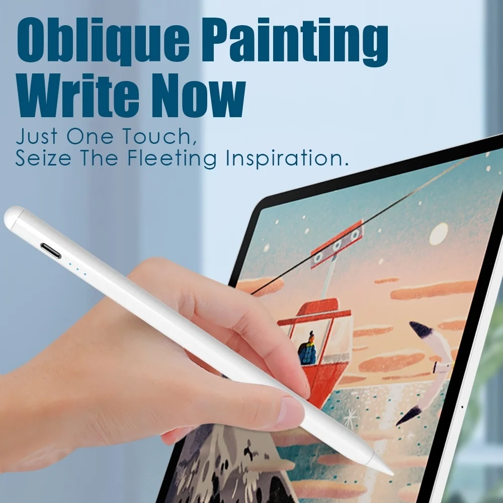 

Стилус для Apple Pencil 1 2, ручка для iPad 2021 Pro 11 12,9 2020 Air 4 mini 5 6 2019 10,2 7 8 9th с блокировкой пальмы