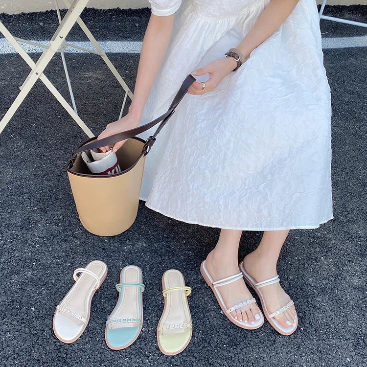 

Женские летние туфли без каблука, роскошные шлепанцы, низкие резиновые дизайнерские туфли-лодочки, римские скандалы, базовая ткань, 2022