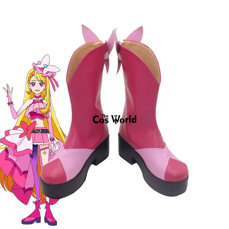 Pretty Cure Precure Hirogaru Sky Butterfly Аниме Обувь для косплея на заказ Сапоги