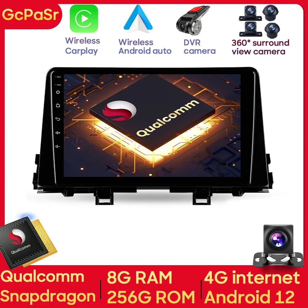 

Qualcomm Snapdragon Car Radio Player For Kia Morning 3 picanto 2017 - 2020 Android Navigation GPS Autoradio Touchscreen Wifi 4G