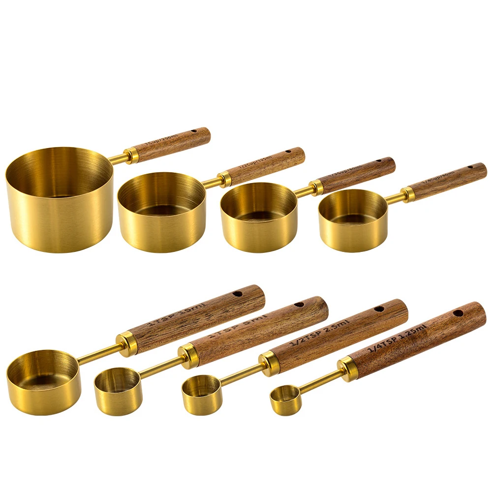 Шкала для выпечки из нержавеющей стали с деревянной ручкой