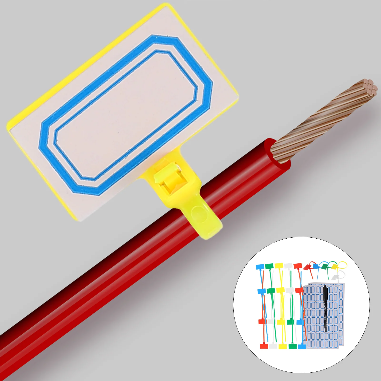 Electrical Straps Labels Ties Nylon Fastening Zip