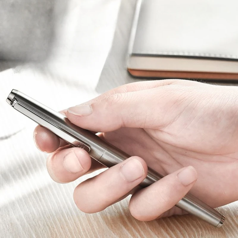 Цельностальная перьевая ручка Hongdian 517S иридиевая EF F изогнутая 0 38 5 1 мм изогнутое