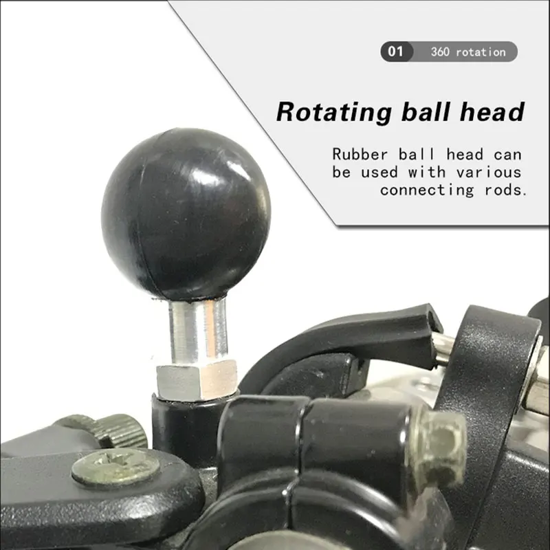 Фото M10 Ram Mount 1 ''шаровой адаптер M10 X 1,25 с резьбой, шаровая основа Nstar, держатель для телефона для мотоцикла, крепление для мобильных аксессуаров №5