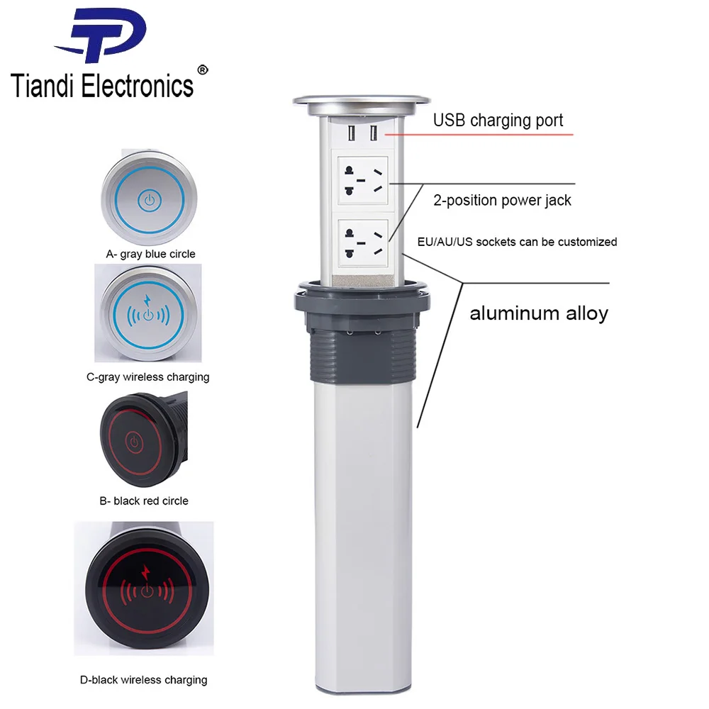 USB-розетка с беспроводной зарядкой для дома и офиса переходник вилкой Стандарта