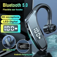 new bluetooth earphone wireless headphones stereo headset bass music earbuds waterproof sports noise hd mic for smart phone sale