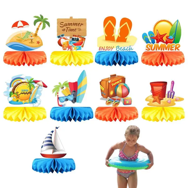 

Honeycomb Table Centerpieces Birthday Summer Theme Honeycomb Decoration Summer Theme Party Honeycomb Decoration Hawaiian Luau