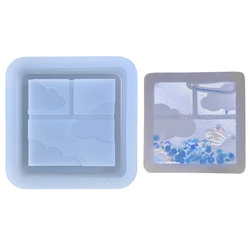 

Bay-window Resin Shaker Mold,Silicone Quicksand Mould Resin Shaker Molds Resin Epoxy Casting Shaker Mould for DIY Crafts