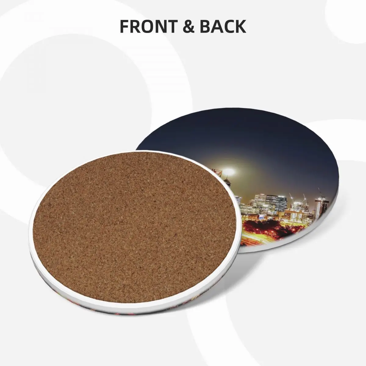 Керамические подставки Perth City 3 для кухонного бара (4 шт. в упаковке)