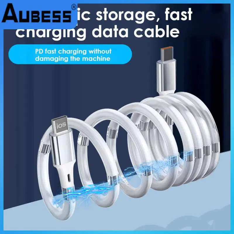 

Magnetic Suction Usb C Charger 100cm Usb Type C Super Fast Cable Aluminum Alloy Data Cord Durable Consumer Electronics Silicone